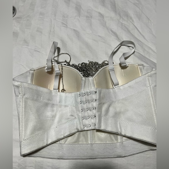 White rhinestone booster top - Picture 4 of 5